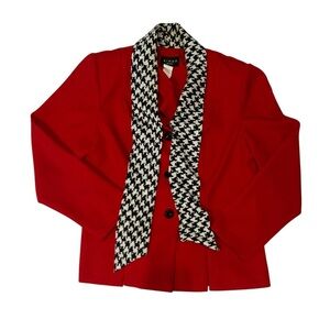 Virgo Red Suit‎ Jacket, Size 12P.